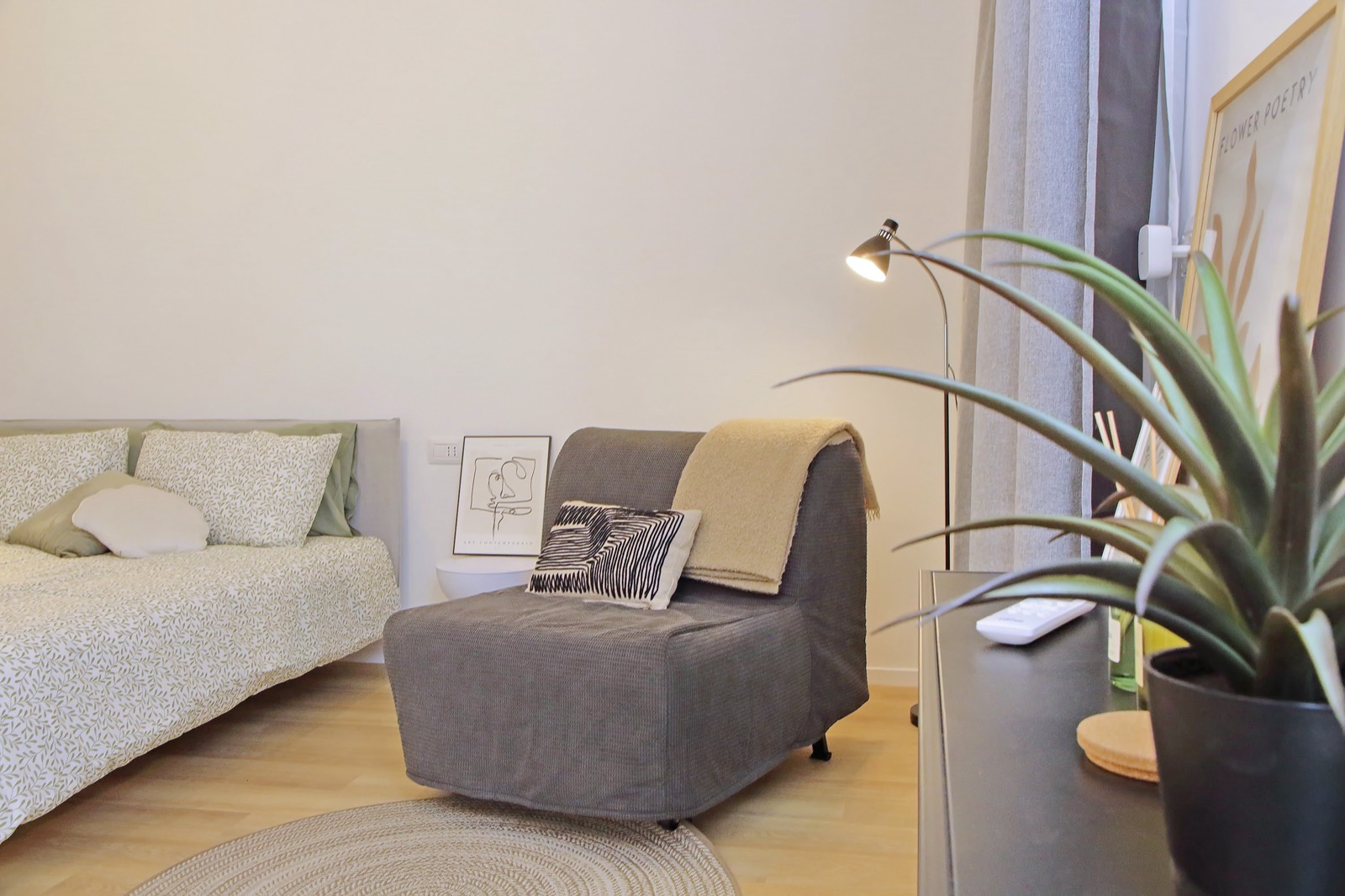 Angolo relax loft ricettivo Roma dopo ristrutturazione